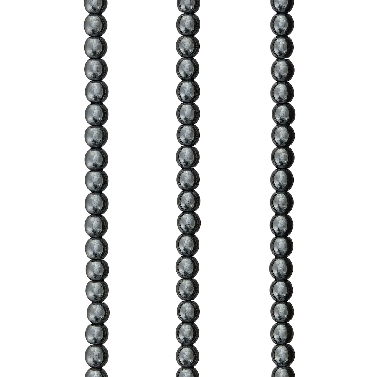 Gray Hematite Round Beads, 4mm by Bead Landing™